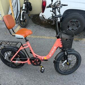 Engwe Electric Bike with Orange Accents
